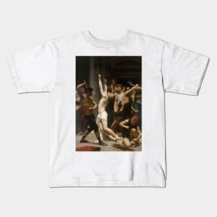 The Flagellation of Our Lord Jesus Christ by William-Adolphe Bouguereau Kids T-Shirt